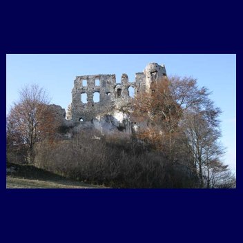Castle of Bobolice before reconstruction